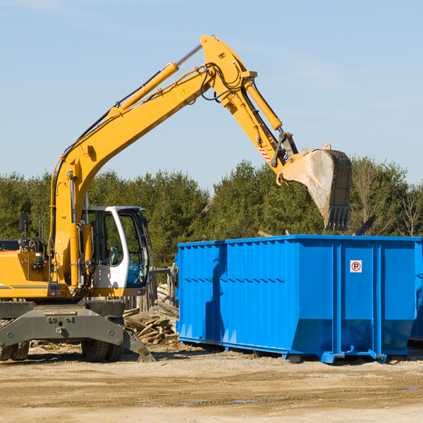 can i request a rental extension for a residential dumpster in Grass Creek IN